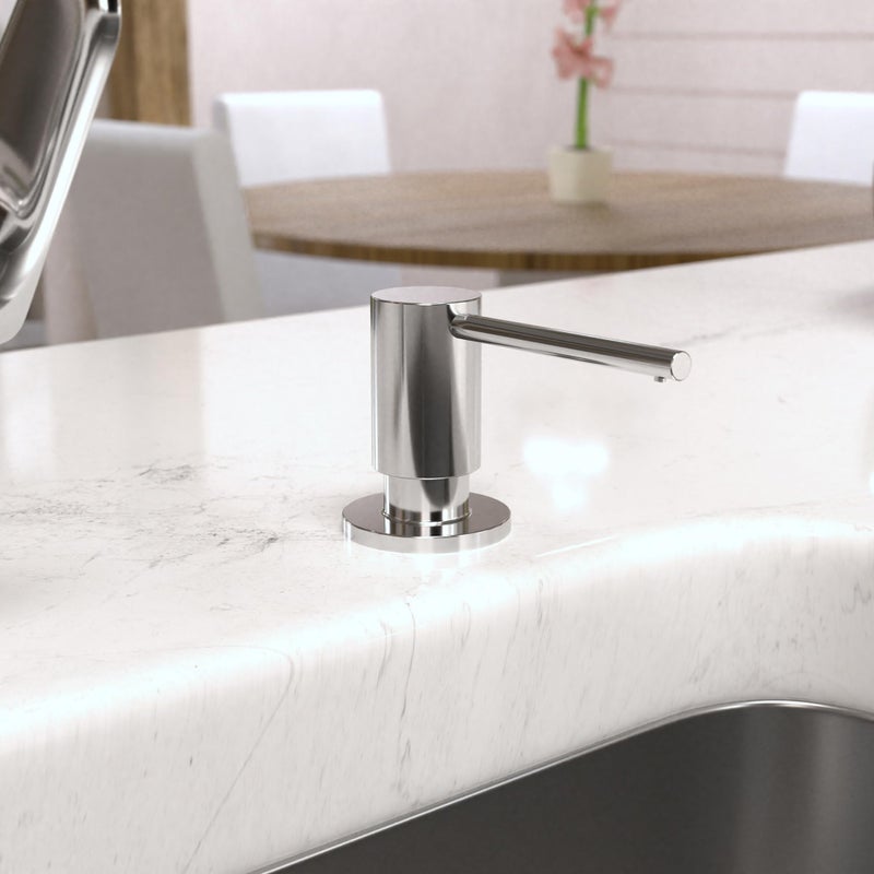 hansgrohe Bath and Kitchen Sink Soap Dispenser, Focus 3-inch, Modern Soap Dispenser in Chrome, 40438001 - Image 2